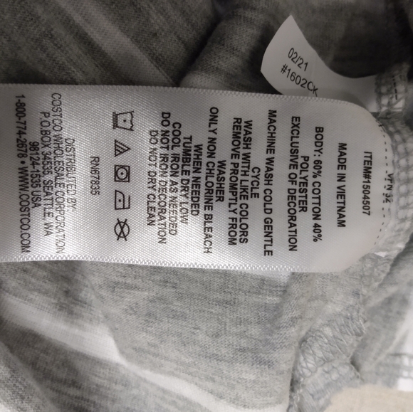 Nautica Strip Sleeveless Top, M, Grey/White, pre-owned - Picture 5 of 6